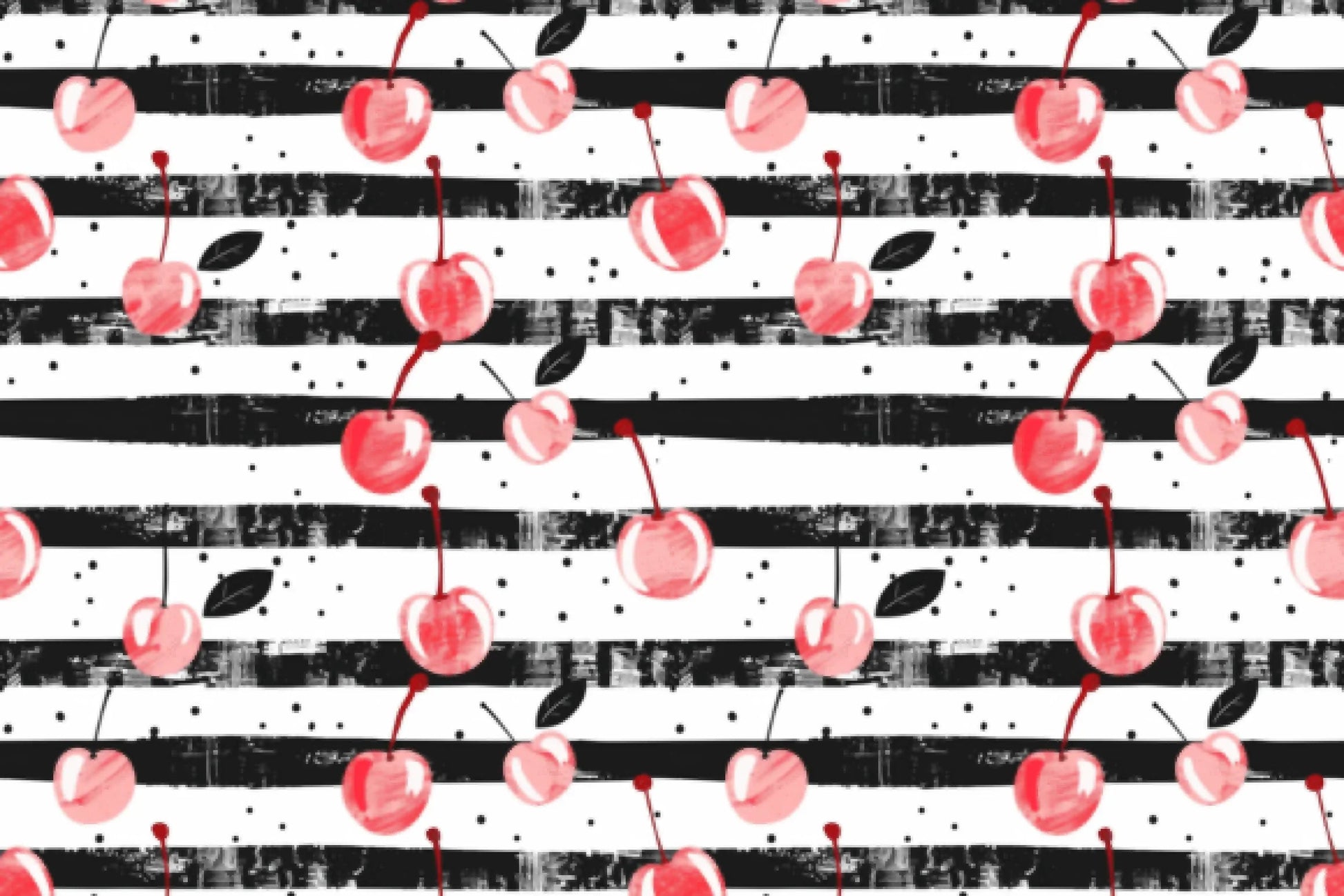 Coquette Cherry Bow Patterns Digital Paper - CraftNest - Digital Crafting and Art