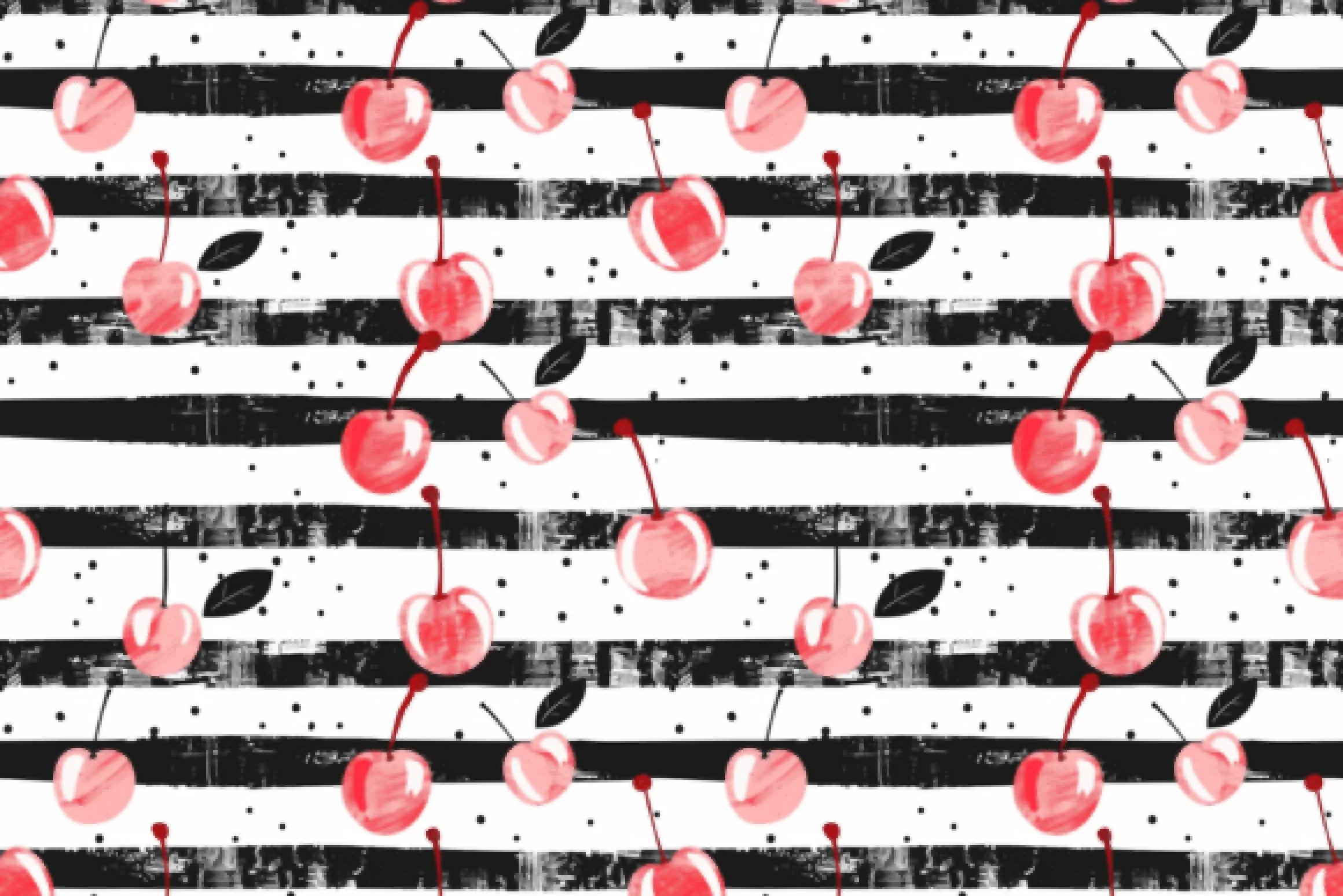 Coquette Cherry Bow Patterns Digital Paper - CraftNest - Digital Crafting and Art