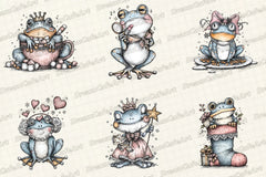 Coquette Christmas Frog Clipart Bundle - CraftNest - Digital Crafting and Art
