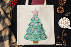 Coquette Crochet Yarn Christmas Tree Clipart Bundle - CraftNest - Digital Crafting and Art