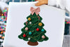 Coquette Faux Yarn Christmas Tree Clipart Bundle