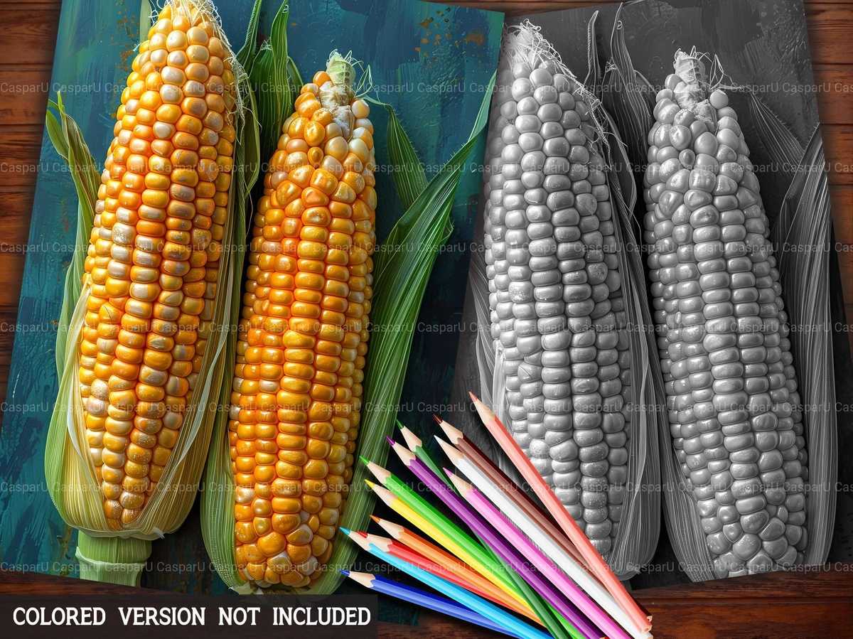 Corn Coloring Books - CraftNest - Digital Crafting and Art