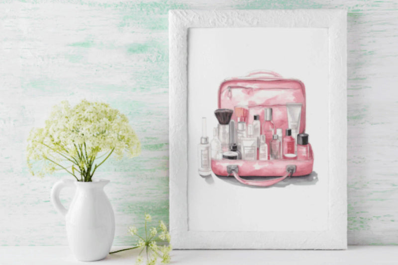 Pink Cosmetics Clipart Bundle - CraftNest - Digital Crafting and Art