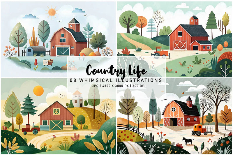 Country Life - CraftNest - Digital Crafting and Art