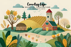 Country Life - CraftNest - Digital Crafting and Art