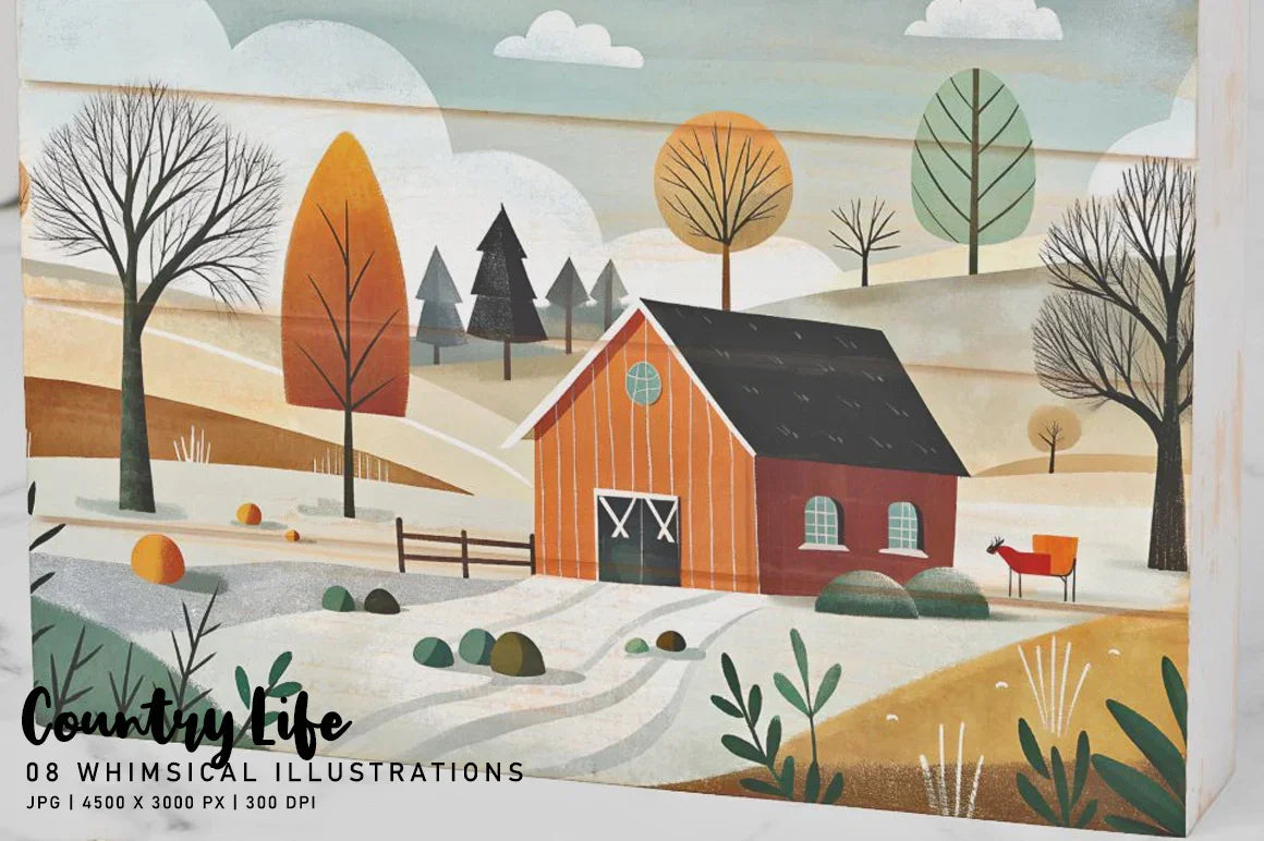 Country Life - CraftNest - Digital Crafting and Art