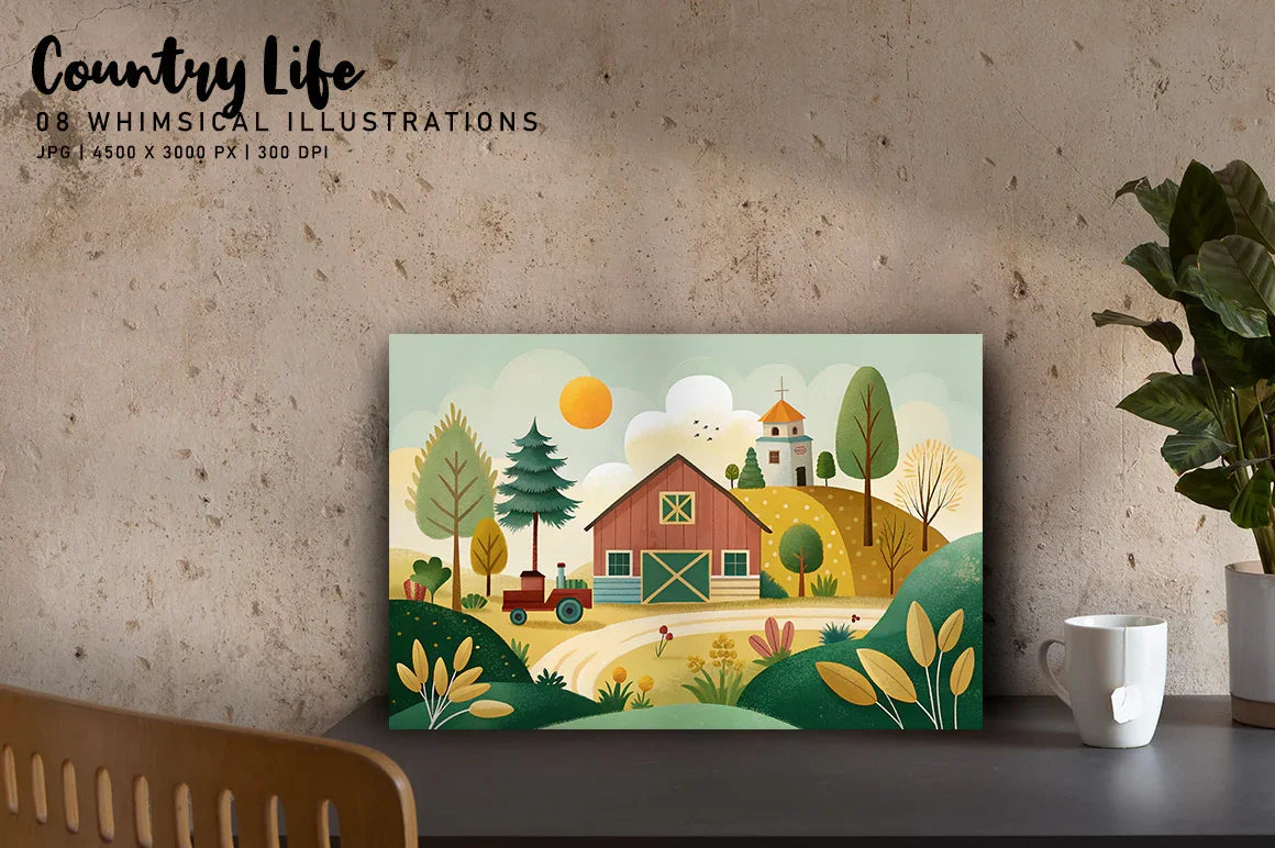 Country Life - CraftNest - Digital Crafting and Art