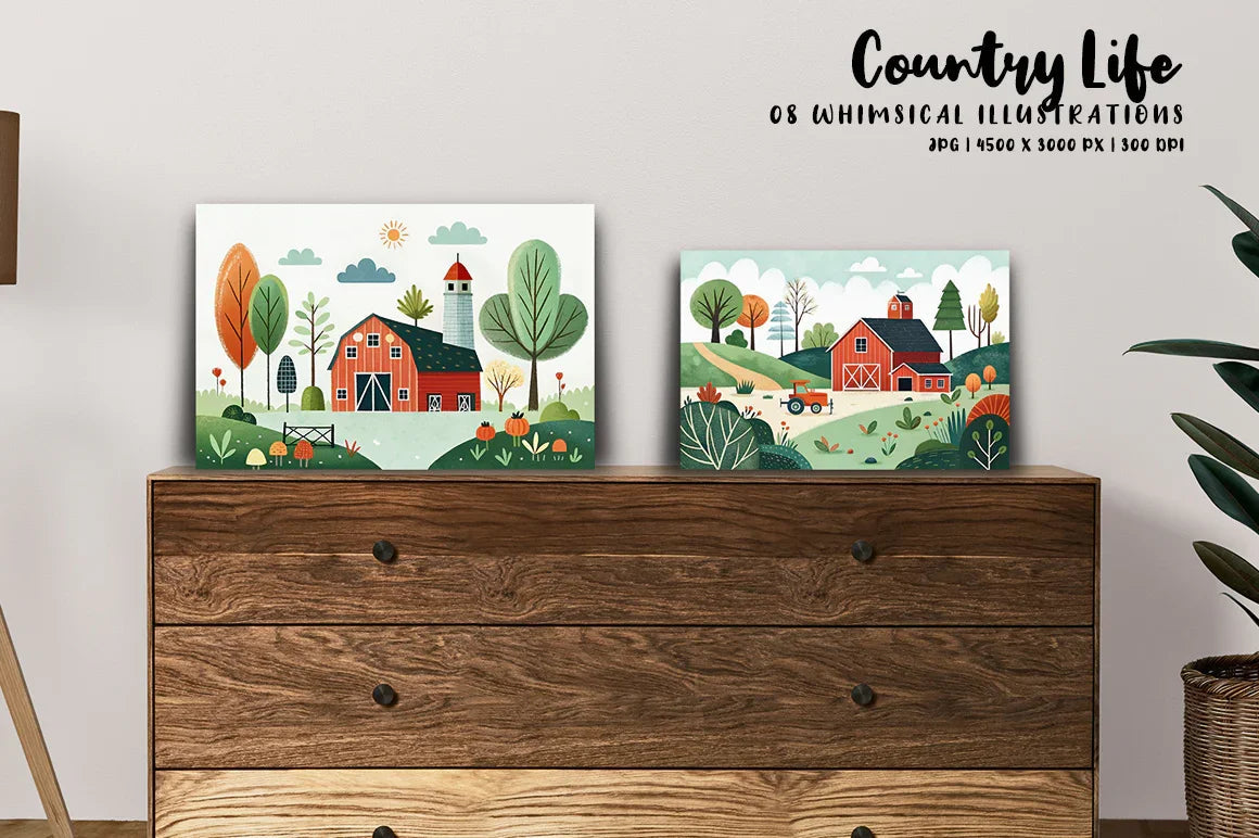 Country Life - CraftNest - Digital Crafting and Art