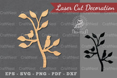 Couple Bird Laser Cut Decoration Clipart Bundle - CraftNest - Digital Crafting and Art