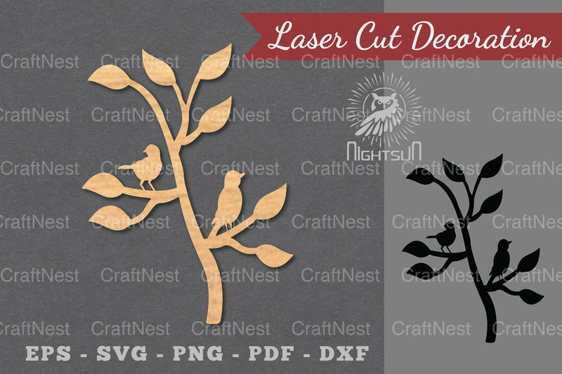 Couple Bird Laser Cut Decoration Clipart Bundle - CraftNest - Digital Crafting and Art