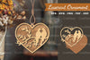 Couple Birds Laser Cut Ornament Clipart