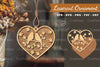 Couple Birds Laser Cut Ornament Design