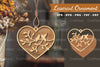 Couple Birds Laser Cut Ornament Design