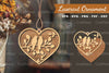 Couple Birds Laser Cut Ornament Design