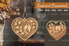 Couple Birds Laser Cut Ornament Design