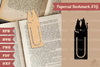 Couple Cat Papercut Bookmark Clipart Bundle