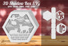 Couple Cat Night Shadow Box SVG Bundle