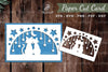 Couple Cats Papercut Card Design Bundle