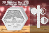 Couple Dog Mountain Shadow Box SVG Bundle