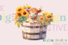 Sunflower Cow Clipart Bundle - CraftNest - Digital Crafting and Art