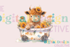 Sunflower Cow Clipart Bundle
