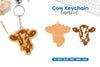 Cow Keychain Lasercut Clipart Bundle
