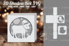 Cow Papercut Shadow Box Design Bundle