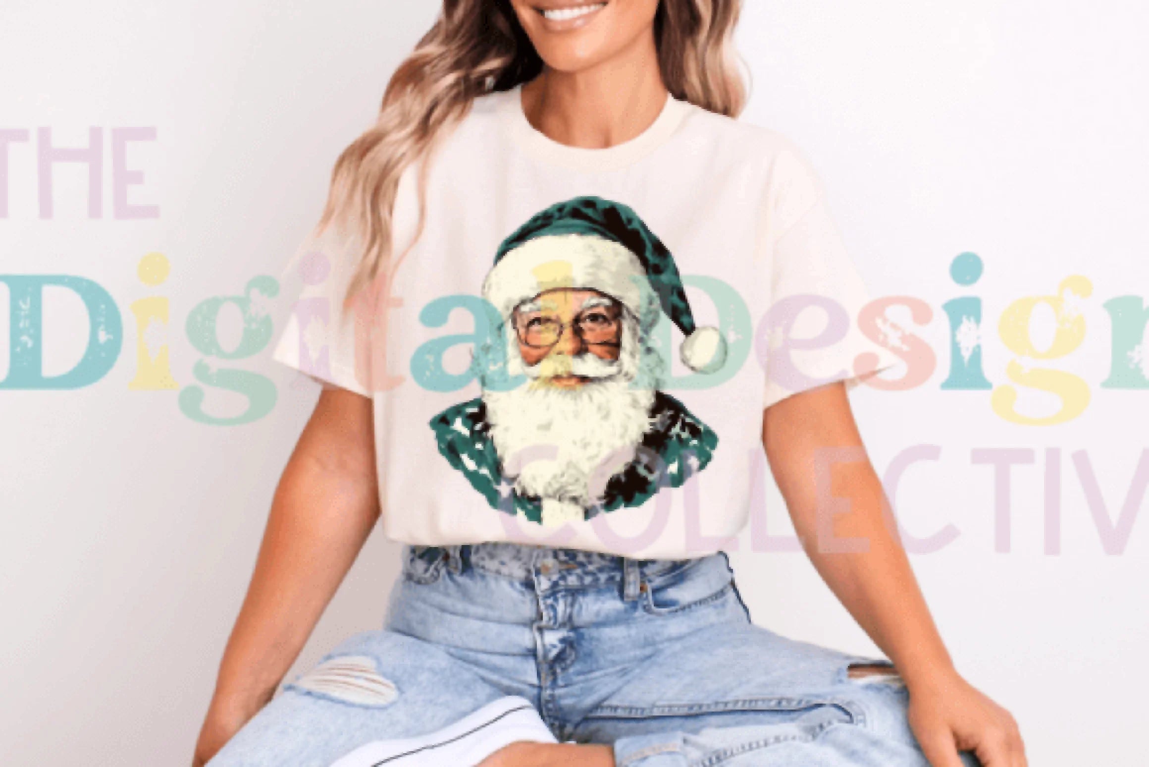 Western Cowboy Santa Teal Clipart Bundle - CraftNest - Digital Crafting and Art