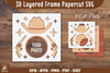 Cowboy 3D Layered Frame Papercut Clipart Bundle