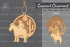 Cowboy Laser Cut Ornament Clipart Bundle