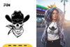 Cowboy Skull Halloween SVG Bundle