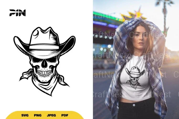 Cowboy Skull Halloween SVG Bundle - CraftNest - Digital Crafting and Art