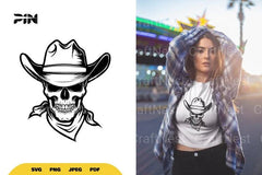 Cowboy Skull Halloween SVG Bundle - CraftNest - Digital Crafting and Art