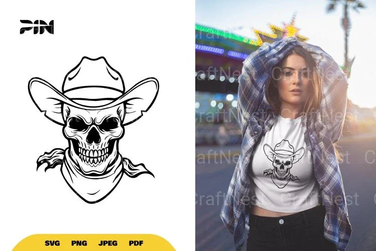 Cowboy Skull Halloween SVG Bundle - CraftNest - Digital Crafting and Art