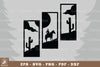 Cowboy with Horse Home Decor Clipart Bundle