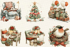 Cozy Christmas Clipart Bundle - CraftNest - Digital Crafting and Art
