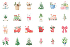 Cozy Christmas Clipart Bundle - CraftNest - Digital Crafting and Art