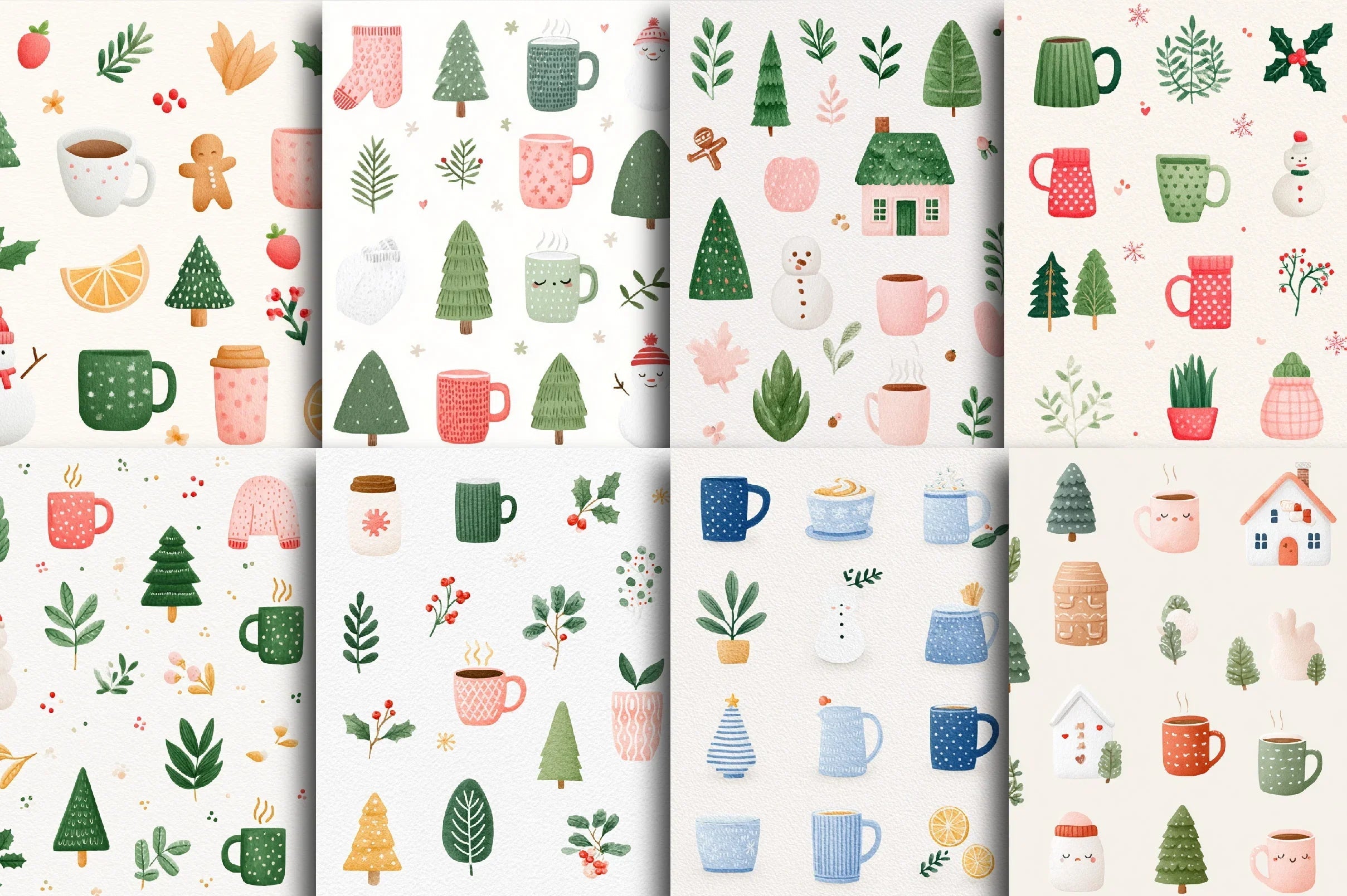 Cozy Christmas Clipart Bundle - CraftNest - Digital Crafting and Art