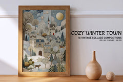 Cozy Winter Town - CraftNest - Digital Crafting and Art