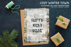 Cozy Winter Town - CraftNest - Digital Crafting and Art