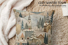 Cozy Winter Town - CraftNest - Digital Crafting and Art