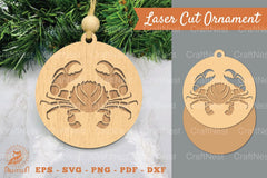 Crab Laser Cut Ornament Clipart Bundle - CraftNest - Digital Crafting and Art