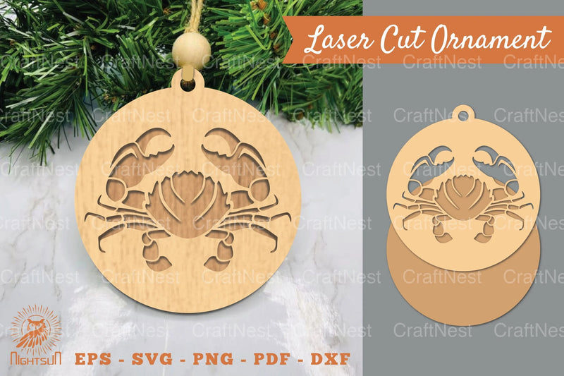 Crab Laser Cut Ornament Clipart Bundle - CraftNest - Digital Crafting and Art