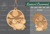 Crab Laser Cut Ornament Clipart Bundle