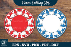 Crab Papercut Circle Clipart Bundle - CraftNest - Digital Crafting and Art