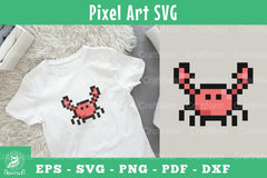 Crab Pixel Art Clipart Bundle - CraftNest - Digital Crafting and Art