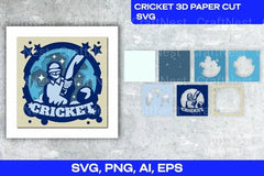 Cricket 3D Layered Cut SVG Bundle - CraftNest - Digital Crafting and Art