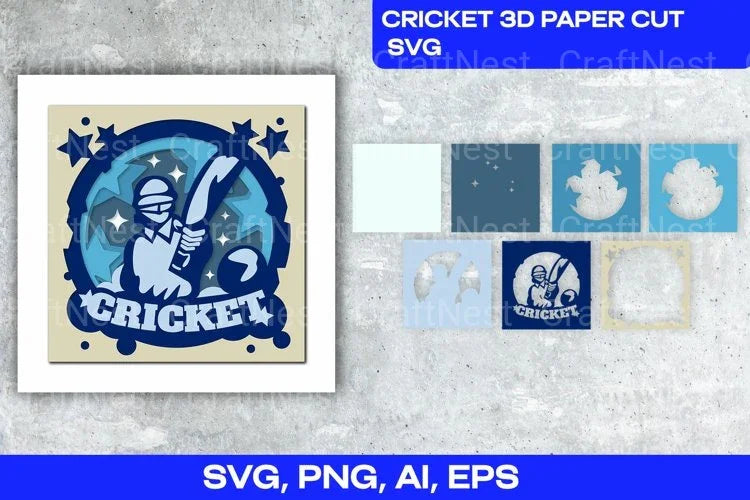 Cricket 3D Layered Cut SVG Bundle - CraftNest - Digital Crafting and Art