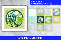 Cricket 3D Layered Cut SVG Bundle - CraftNest - Digital Crafting and Art