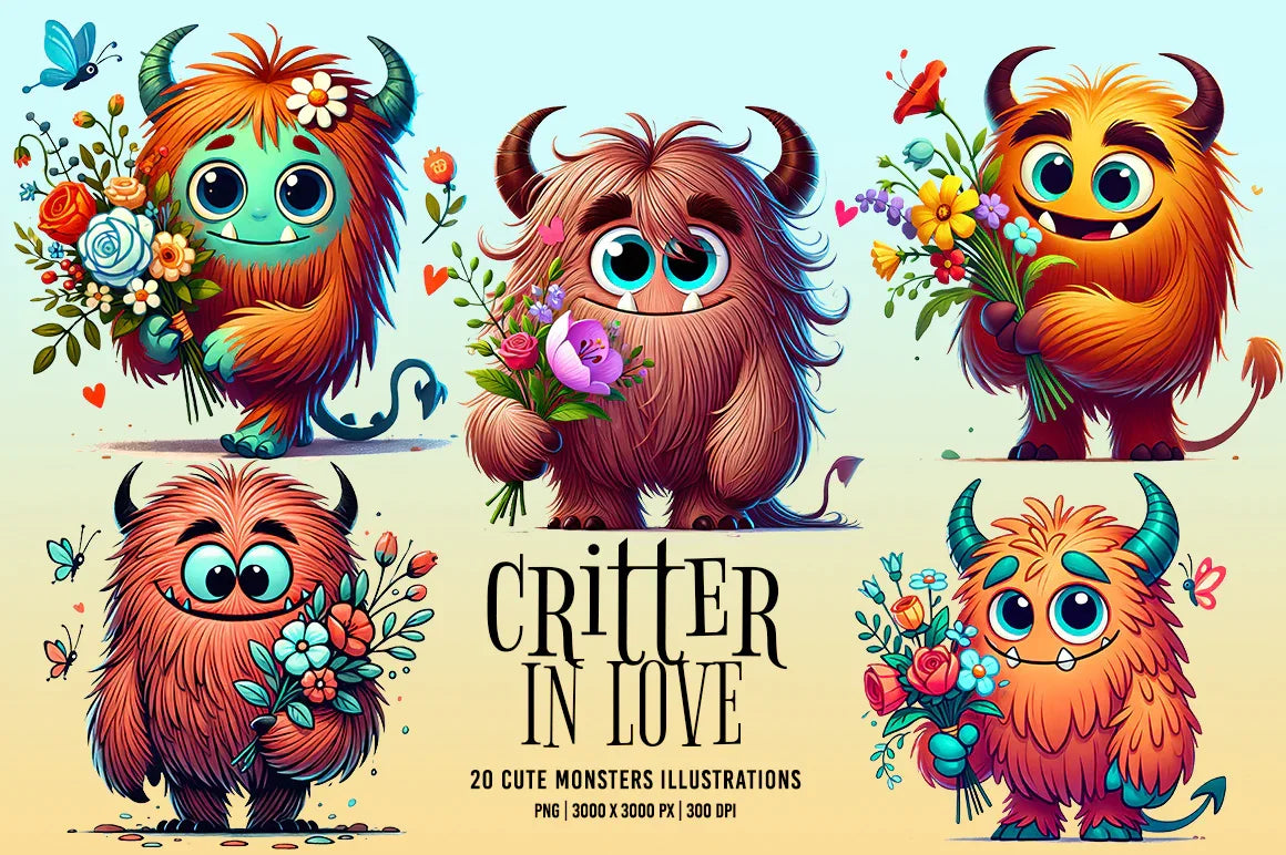 Critter in Love - CraftNest - Digital Crafting and Art